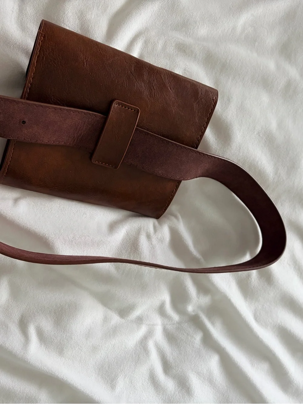 SHEIN fake leather satchel bag